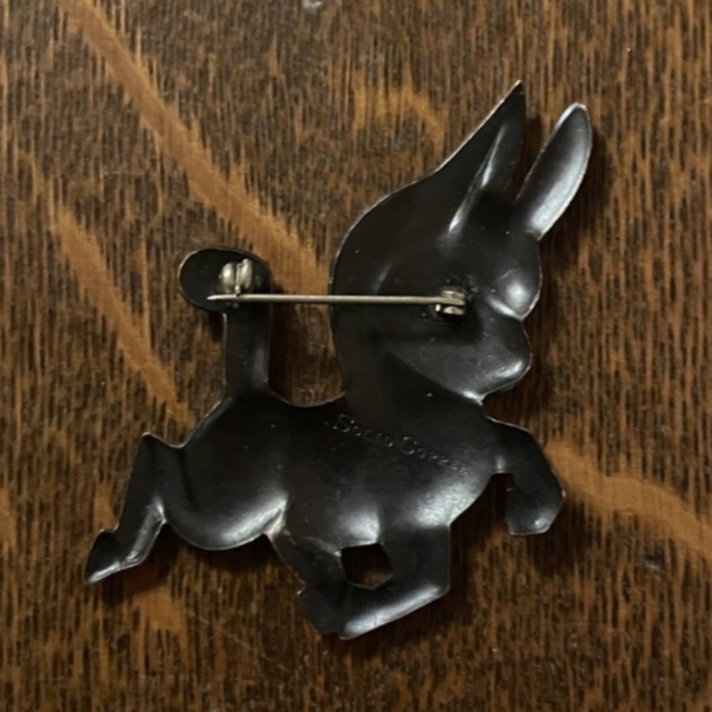 Copper Burro Donkey Brooch Pin - Picture 2 of 2